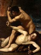 Bartolomeo Manfredi Cain Kills Abel oil painting on canvas